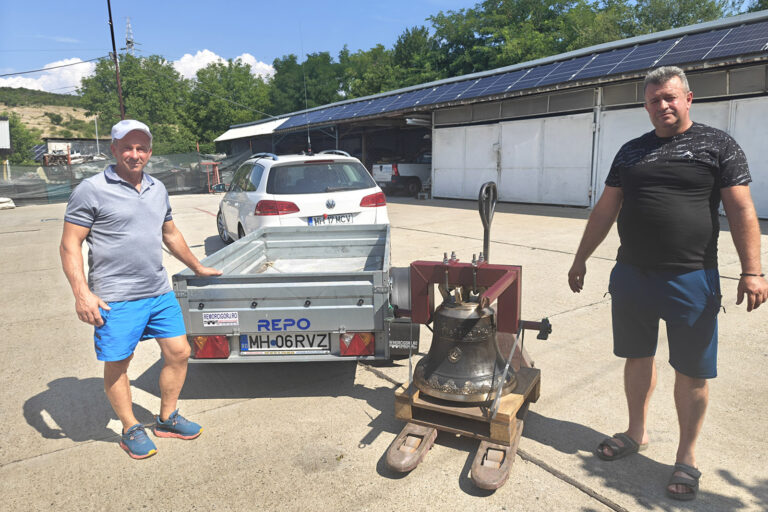 Clopot realizat pentru Parohia Dălbocita – clopot 120 Kg 2